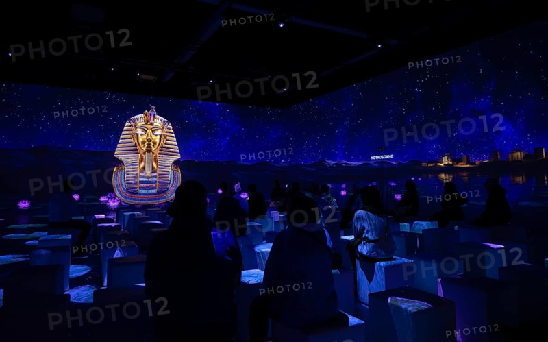 Exhibition about Tutankhamun, immersive, interactive, Hanns-Martin-Schleyer-Halle, Stuttgart, Baden-Wuerttemberg, Germany, Europe