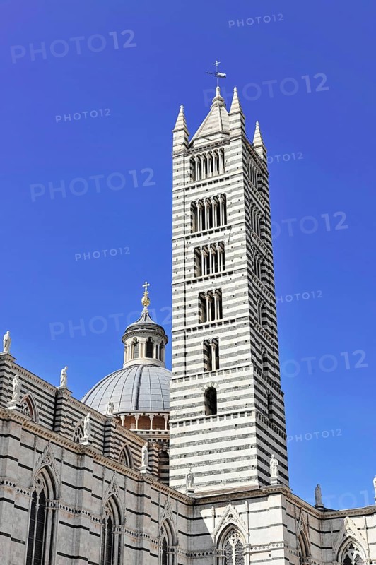 Siena Cathedral, also known as Duomo Santa Maria Assunta, Siena, Tuscany, Italy, Europe