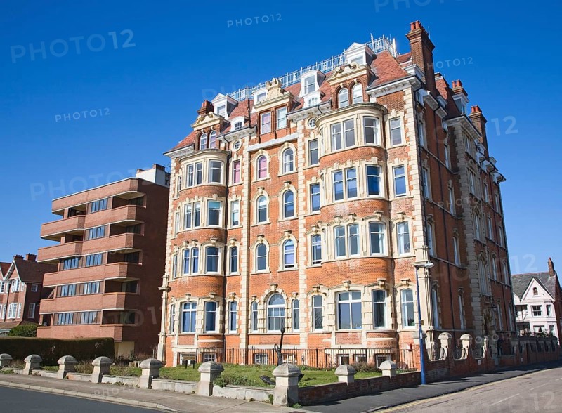 Cliff House Edwardian or Victorian building, Hamilton Gardens, Felixstowe, Suffolk, England, United Kingdom, Europe