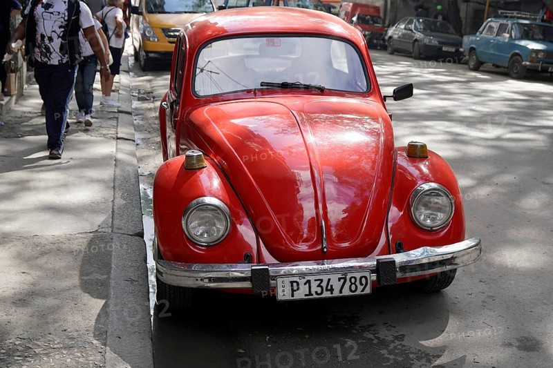 Vw Beetle classic car, Havana, Cuba, Central America