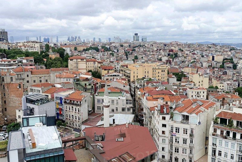 View from the Galata Tower, Galata, Karakoey, Beyoglu, Istanbul, Istanbul Province, Turkey, Asia