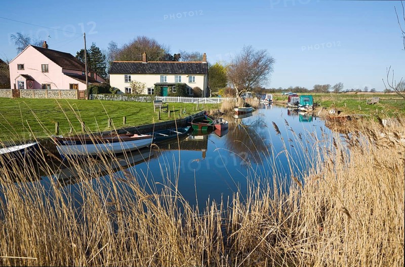 Norfolk Broads landscape at West Somerton, Norfolk, England, United Kingdom, Europe