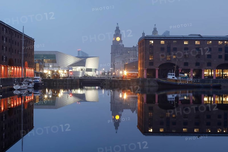 Morning atmosphere at the Royal Albert Dock Liverpool, 01.03.2019