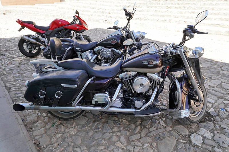 Harley Davidson, motorbike, year of manufacture approx. 1950, Trinidad, Cuba, Central America