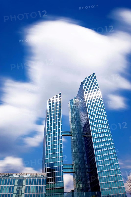 Highlight Towers, the companies Fujitsu and IBM are among the current tenants, Munich, Bavaria, Germany, Europe