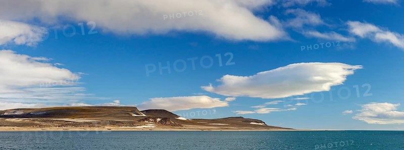 Torellneset, headland at the southwestern side of Nordaustlandet in summer, Gustav Adolf Land, Svalbard, Spitsbergen, Norway, Europe