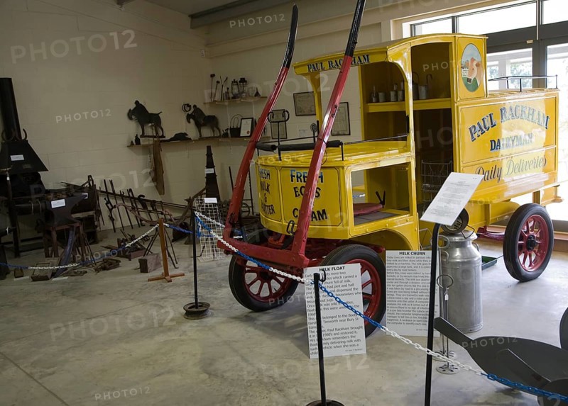 Horse stud, stables and tourist attraction at The Suffolk Punch Trust, Hollesley, Suffolk, England, United Kingdom, Europe