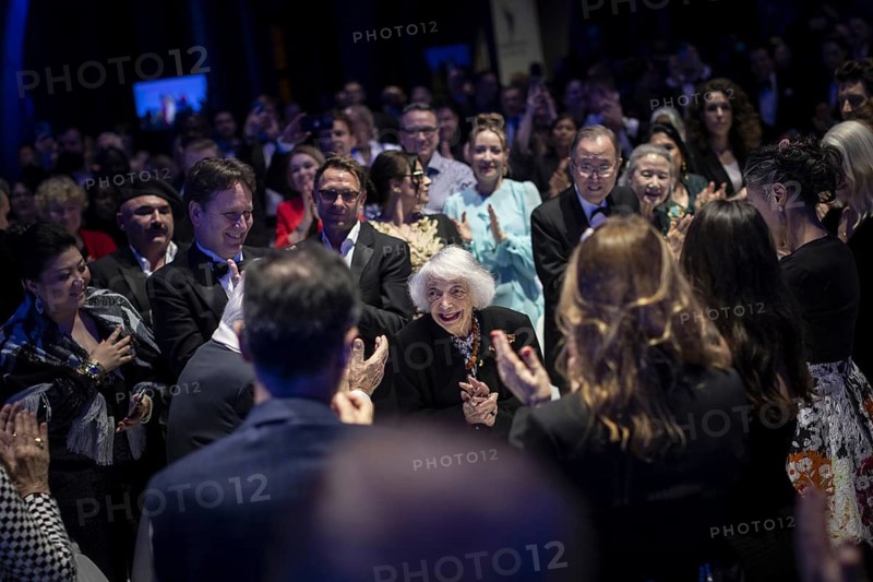 Margot Friedlaender, Holocaust survivor, at the Cinema for Peace in Berlin, 19 February 2024. Photographed on behalf of the Federal Foreign Office