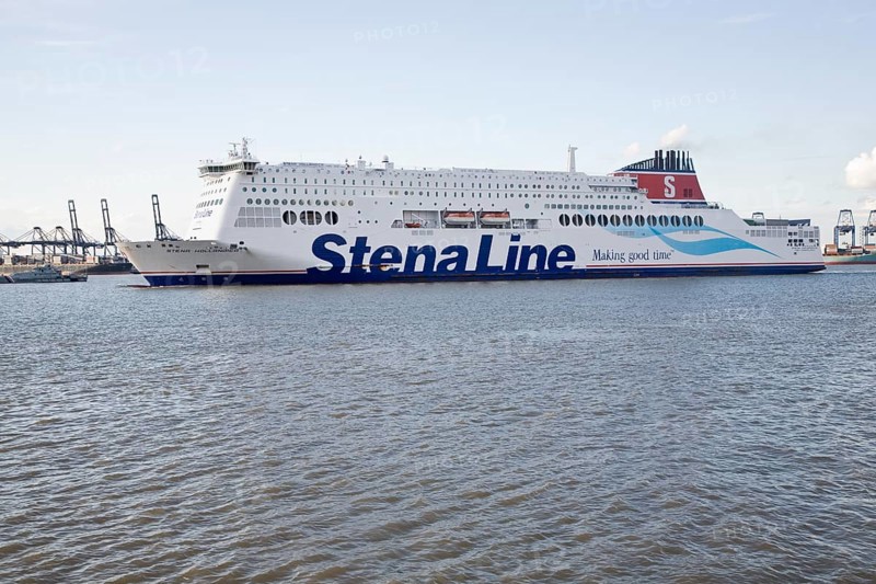 Stena Line Hollondica ferry passing Felixstowe, Harwich, Essex, England, United Kingdom, Europe