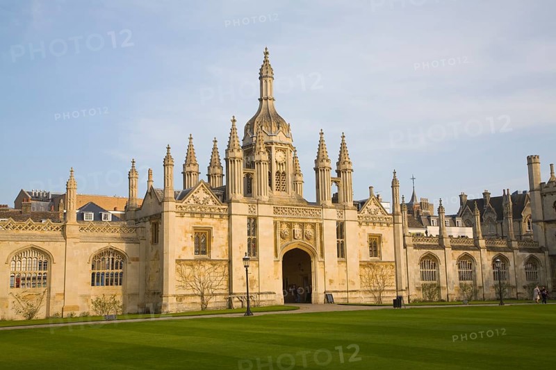 Gatehouse of King's College, Cambridge university, Cambridgeshire, England, United Kingdom, Europe