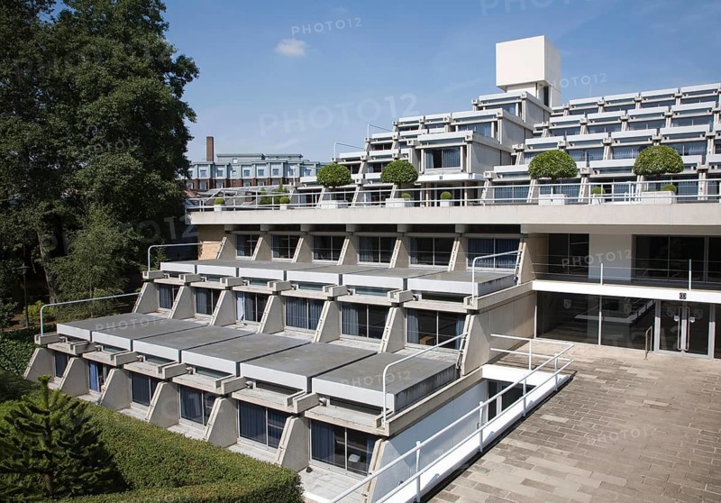 New Court building in Christ's College, University of Cambridge, architect Sir Denys Lasdun built 1966-70, Cambridge, England, United Kingdom, Europe