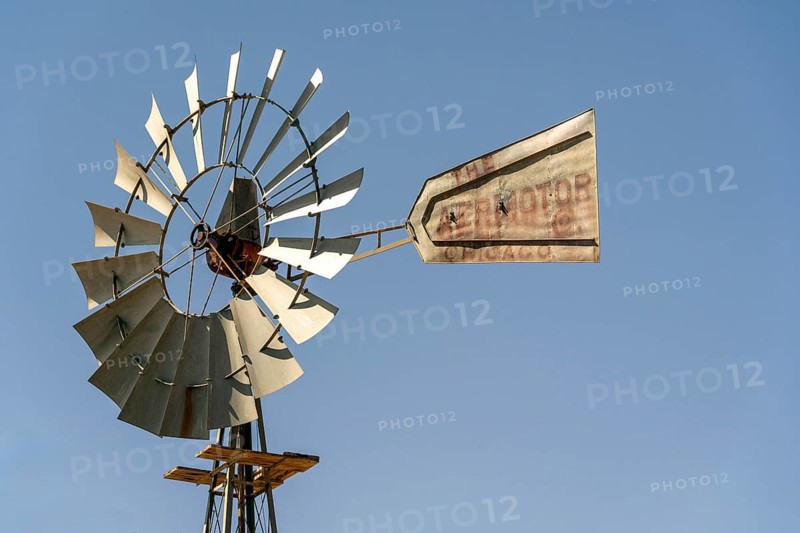 Wind turbine for pumping water, Namibia, Africa