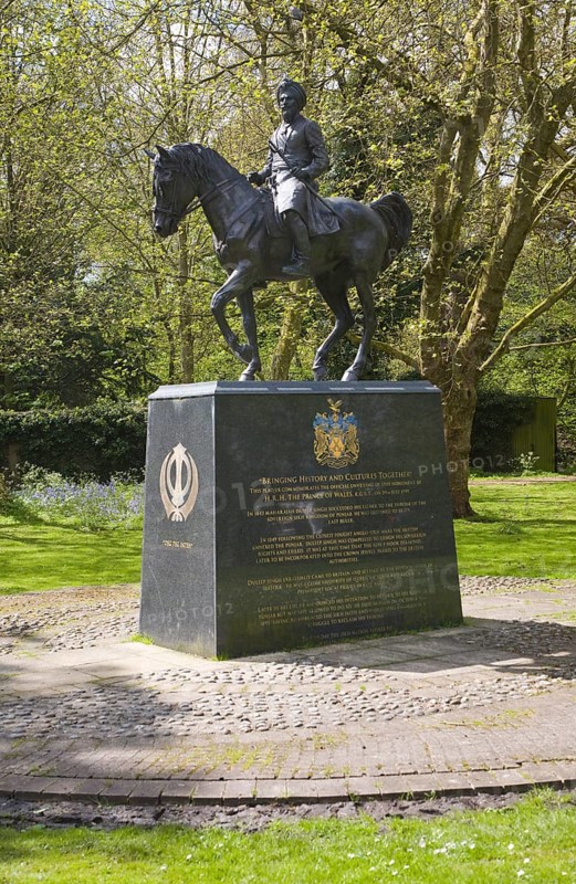 Duleep Singh Sikh statue, Thetford, Norfolk, England, United Kingdom, Europe