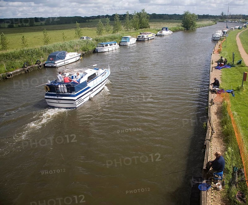 Boats on the River Waveney, Beccles, Suffolk, England, United Kingdom, Europe