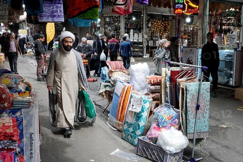 Mullah in a bazaar in Tehran, Iran, 18/03/2019, Asia