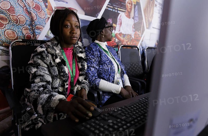 Women in the job centre of the SKYE vocational training project, Jos, 06.02.2024