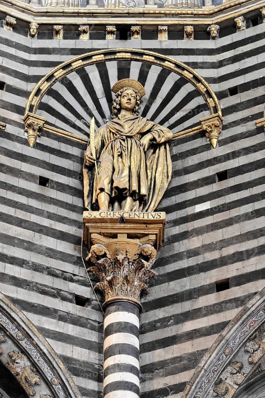 Detail, Siena Cathedral, Cattedrale di Santa Maria Assunta, UNESCO World Heritage Site, Siena, Tuscany, Italy, Europe
