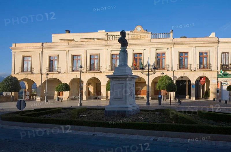 National Tourism Parador hotel Ronda, Plaza de Espana, Malaga province, Spain, Europe