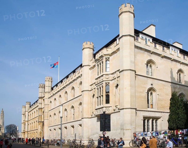 Corpus Christi college exterior, Trumpington Street, Cambridge University, England, United Kingdom, Europe