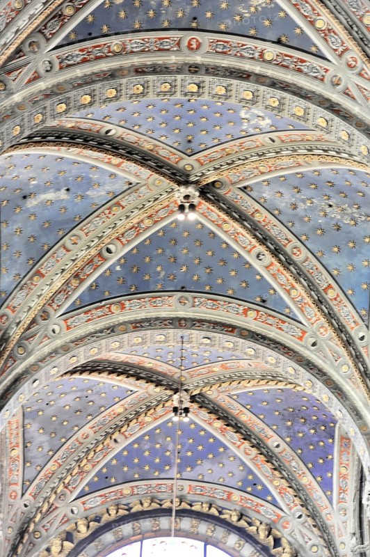 Ceiling view, Siena Cathedral, Cattedrale di Santa Maria Assunta, UNESCO World Heritage Site, Siena, Tuscany, Italy, Europe