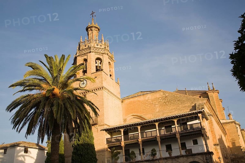 Historic church once a Moorish mosque Iglesia de Santa Maria la Mayor, Ronda, Spain, Europe