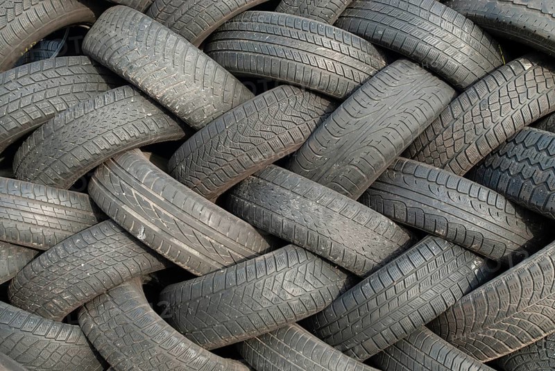Tyres, old, used, worn, car, rubber, stack, export, tidy, Germany, Europe