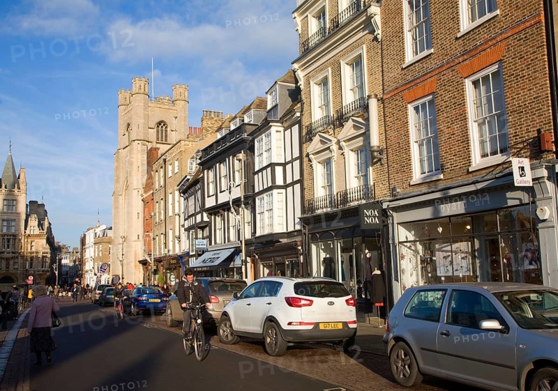 Great St Mary's church and historic buildings King's Parade, Cambridge, England, United Kingdom, Europe