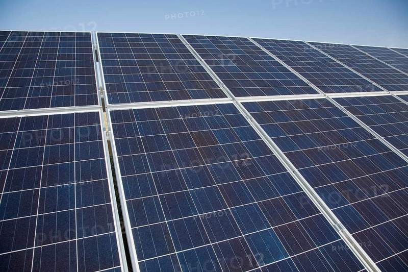 Array of photovoltaic panels for solar energy electricity generation