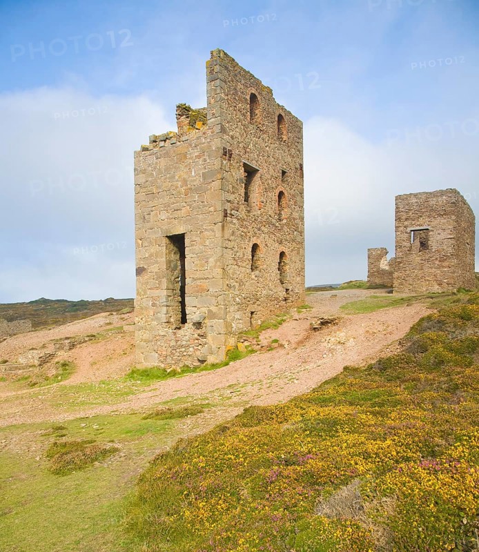 Ruins of Wheal Coates Tin Mine, St Agnes Head, Cornwall, England, United Kingdom, Europe
