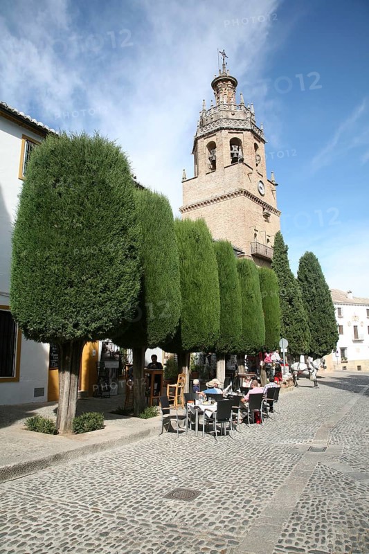 Historic church once a Moorish mosque Iglesia de Santa Maria la Mayor, Ronda, Spain, Europe
