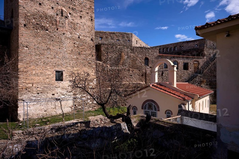 Defence defence tower, chapel, acropolis, Heptapyrgion, fortress, citadel, Thessaloniki, Macedonia, Greece, Europe