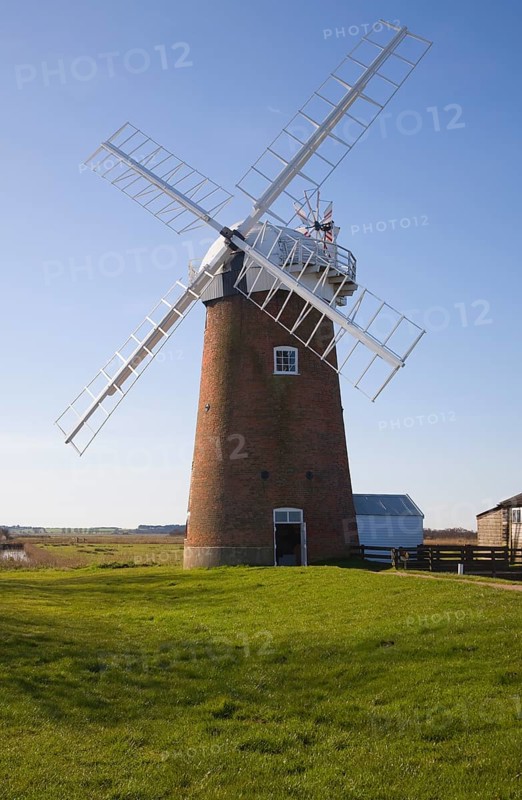 Horsey drainage mill windmill, Norfolk, England, United Kingdom, Europe