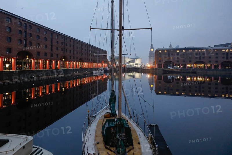 Morning atmosphere at the Royal Albert Dock Liverpool, 01.03.2019