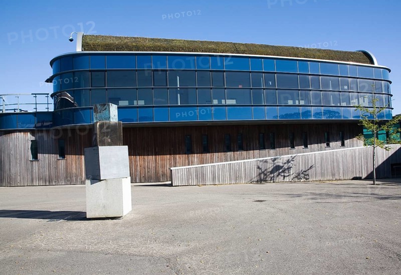 Modern architecture buildings Tremough campus, University College Falmouth, Cornwall, England, United Kingdom, Europe