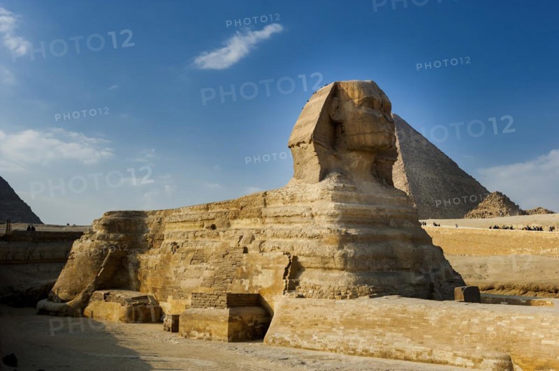 Sphinx of Giza, desert, wonder of the world, building, sculpture, monument, architecture, structure, ancient, history, history of the earth, history of mankind, monument, world history, epoch, kingdom, pharaoh, limestone, monument, human head, lion body, attraction, famous, landmark, Cairo, Egypt, Africa