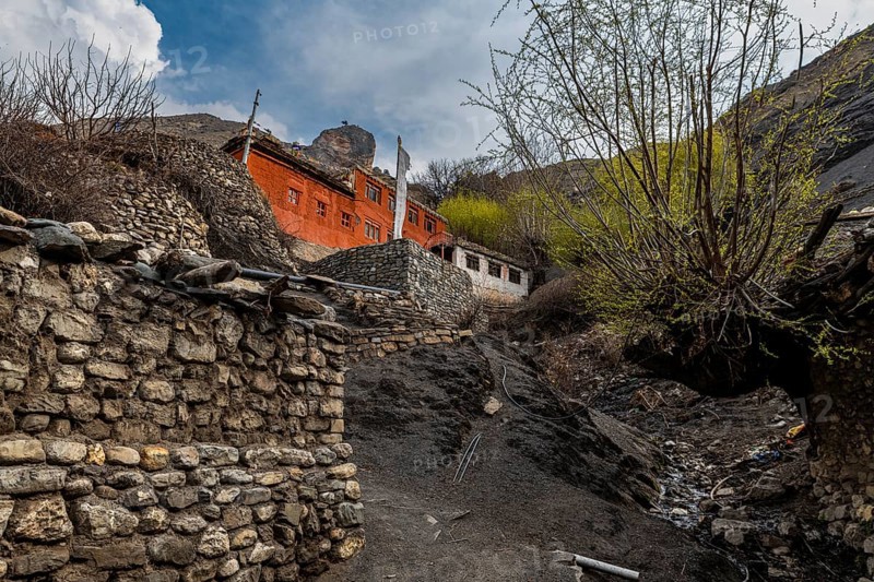 Remote Tetang village, Kingdom of Mustang, Nepal, Asia
