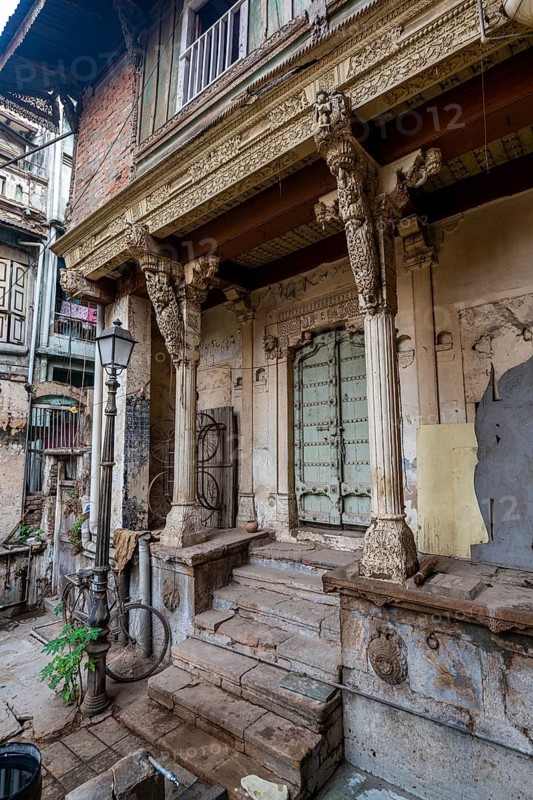 Old town of the Unesco site, Ahmedabad, Gujarat, India, Asia
