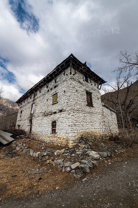 Vishnu temple, Mutinath valley, Kingdom of Mustang, Nepal, Asia