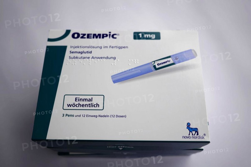 Ozempic medication packaging for subcutaneous application, for diabetes 2 patients, Stuttgart, Baden-Wuerttemberg, Germany, Europe