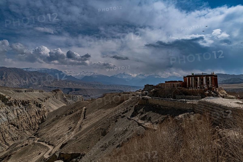 Thubten Shedrup Dhagyeling Monastery, Tsarang, Kingdom of Mustang, Nepal, Asia