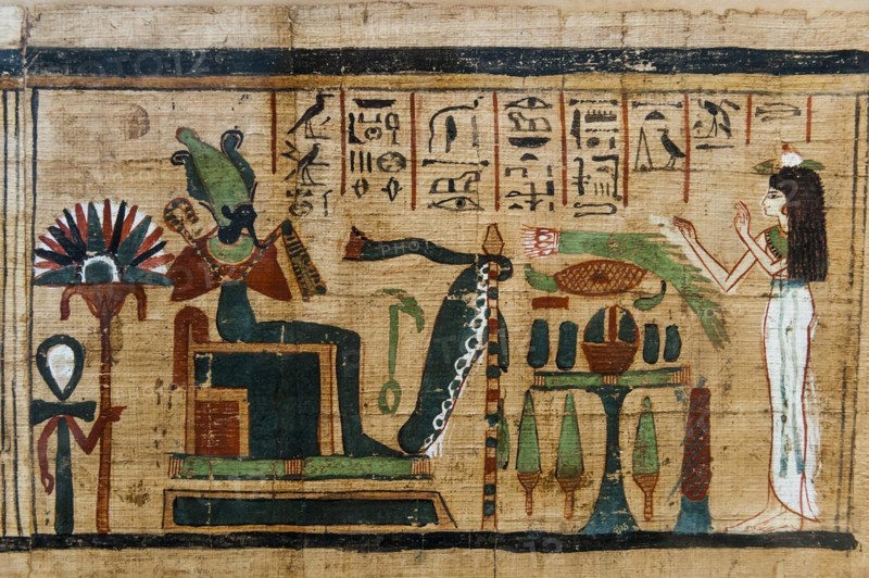 Hieroglyphs on papyrus, message, drawing, Egyptian, kingdom, antiquity, world history, history, tradition, culture, cultural history, stone, sign, language, colourful, queen, sculpture, tomb, Cairo, Egypt, Africa