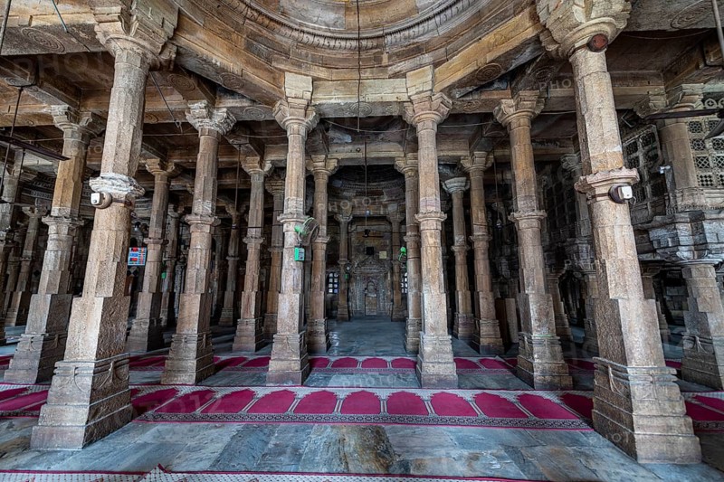 Jama mosque, Unesco site, Ahmedabad, Gujarat, India, Asia