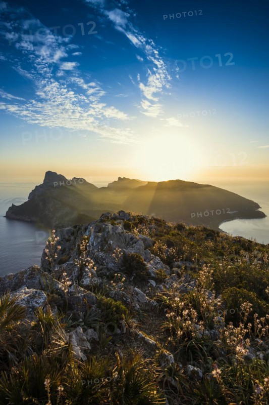 Sunrise, Cape Formentor, Port de Pollenca, Serra de Tramuntana, Majorca, Majorca, Balearic Islands, Spain, Europe