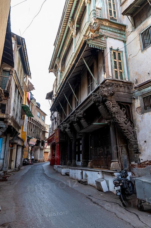 Old town of the Unesco site, Ahmedabad, Gujarat, India, Asia