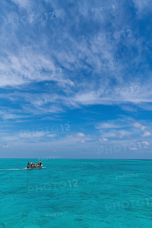 Little tourist boat, Agatti Island, Lakshadweep archipelago, Union territory of India