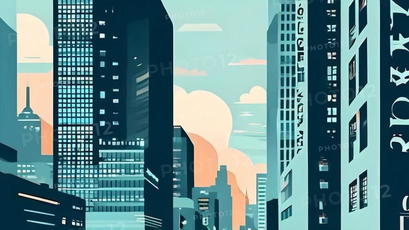 New yorker style editorial illustration minimalist font, AI generated