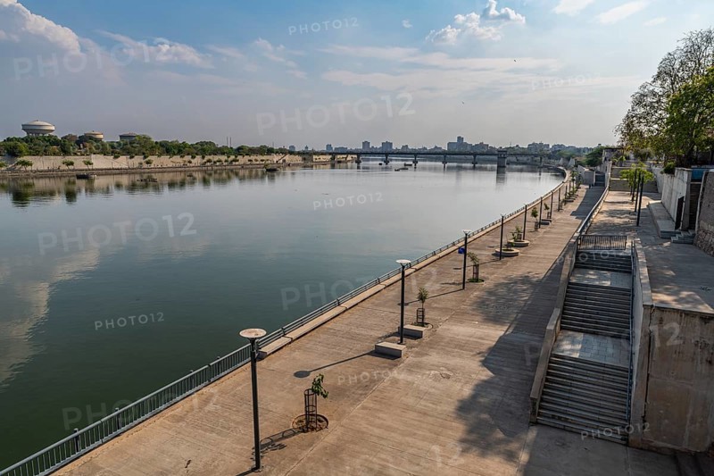 Sabamati riverfront, Unesco site, Ahmedabad, Gujarat, India, Asia