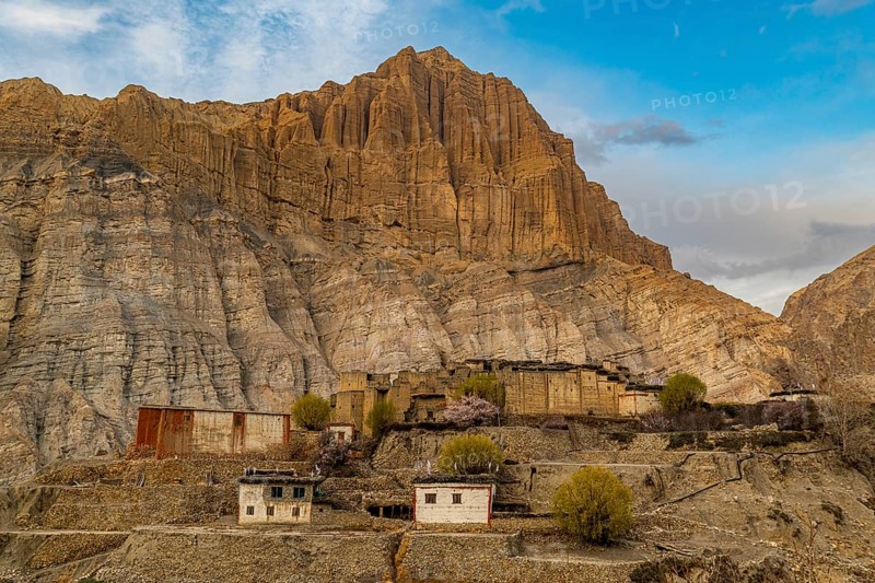 Remote Tetang village, Kingdom of Mustang, Nepal, Asia
