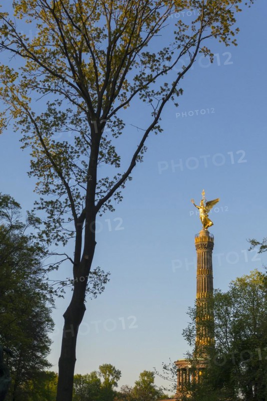 Victory Column with golden angel on the Strasse des 17. Juni, centre, monument, victory monument, statue, attraction, famous, sightseeing, trip, city trip, Tiergarten, capital, Berlin, Germany, Europe
