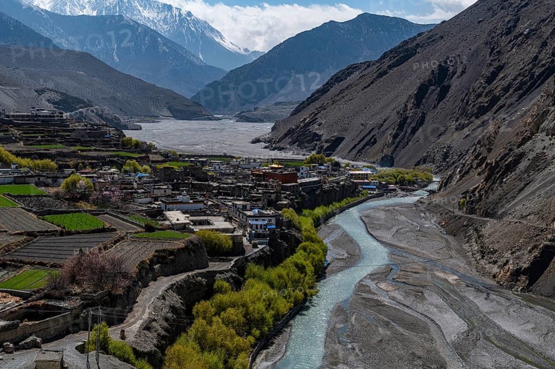 Kagbeni village, Kingdom of Mustang, Nepal, Asia